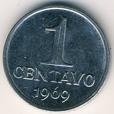 Бразилия, 1 сентаво (1969–1975 г.)
