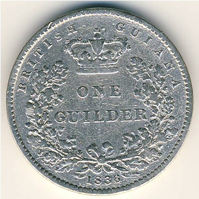 Британская Гвиана, 1 гуилдер (1836 г.)