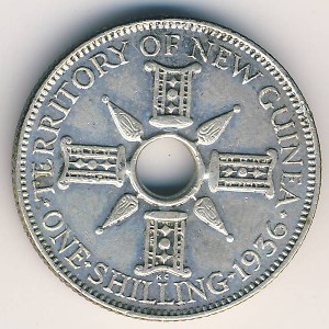 New Guinea, 1 shilling, 1935–1936