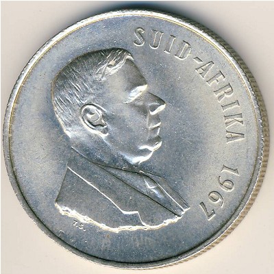 South Africa, 1 rand, 1967