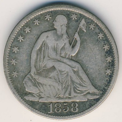 USA, 1/2 dollar, 1856–1866