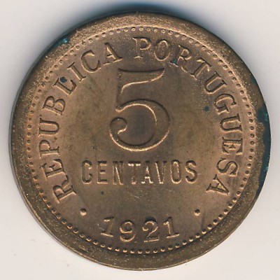Португалия, 5 сентаво (1920–1922 г.)