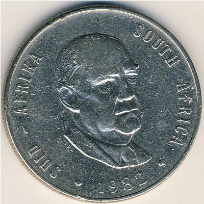 South Africa, 1 rand, 1982