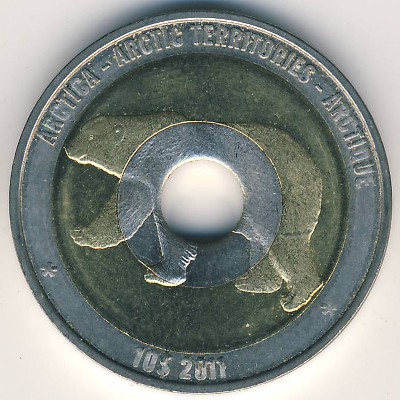 Arctic territories., 10 dollars, 2011