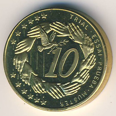 Cyprus., 10 euro cent, 2004