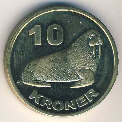 Greenland., 10 kroner, 2010