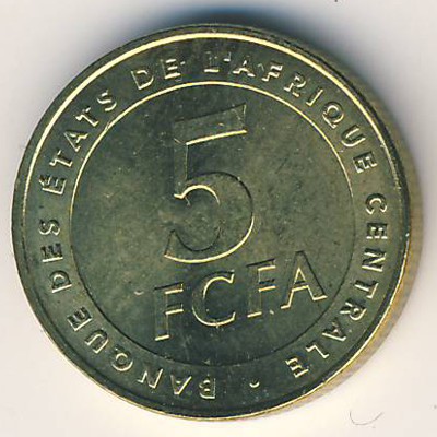 Центральная Африка, 5 франков КФА (2006 г.)