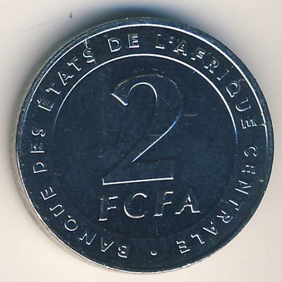 Central African Republic, 2 francs CFA, 2006