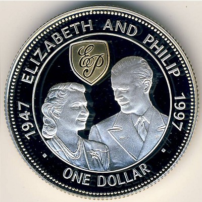 Barbados, 1 dollar, 1997