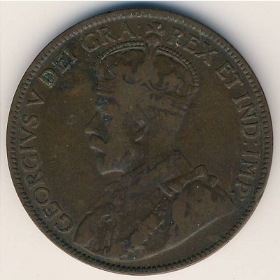 Newfoundland, 1 cent, 1913–1936
