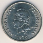 Новая Каледония, 20 франков (1967–1970 г.)