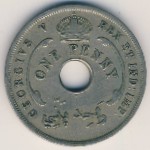 Британская Западная Африка, 1 пенни (1912–1936 г.)