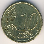 Австрия, 10 евроцентов (2008–2020 г.)