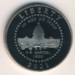 USA, 1/2 dollar, 2001