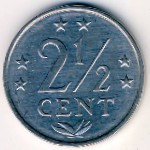 Антильские острова, 2 1/2 цента (1979–1985 г.)