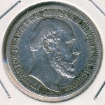 Мекленбург-Шверин, 2 марки (1876 г.)
