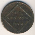 Зальцбург, 1 крейцер (1804–1806 г.)