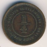Стрейтс-Сетлментс, 1/4 цента (1904–1908 г.)