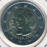 Монако, 2 евро (2011 г.)