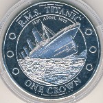 Tristan da Cunha, 1 crown, 2012