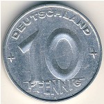 ГДР, 10 пфеннигов (1952–1953 г.)