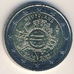 Netherlands, 2 euro, 2012