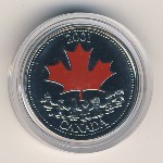 Canada, 25 cents, 2001