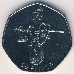 Great Britain, 50 pence, 2009–2011