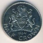 Malawi, 1/2 crown, 1964