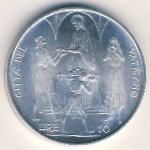 Vatican City, 10 lire, 1968