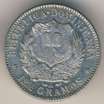 Dominican Republic, 1/2 peso, 1897