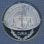 Luxemburg, 25 euro, 2002