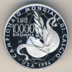 Италия, 10000 лир (1994 г.)