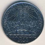 Vatican City, 100 lire, 1962