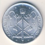 Vatican City, 10 lire, 1967