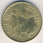 Vatican City, 20 lire, 1984