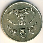 Кипр, 5 центов (1985–1990 г.)