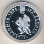 Norway, 100 kroner, 1992