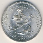 Bermuda Islands, 1 crown, 1959