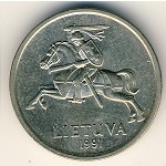 Lithuania, 2 litu, 1991
