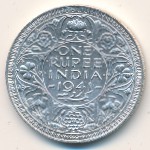 Британская Индия, 1 рупия (1939–1943 г.)