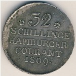 Гамбург, 32 шиллинга (1809 г.)