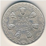 Западная Африка, 500 франков (1972 г.)