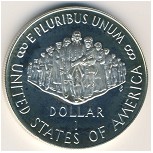 USA, 1 dollar, 1987