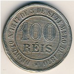 Brazil, 100 reis, 1886–1889