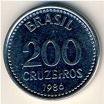 Brazil, 200 cruzeiros, 1985–1986