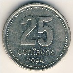 Аргентина, 25 сентаво (1993–1996 г.)