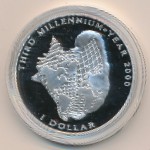 Bahamas, 1 dollar, 1996
