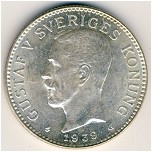 Sweden, 2 kronor, 1910–1940