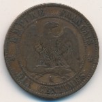 France, 10 centimes, 1861–1865